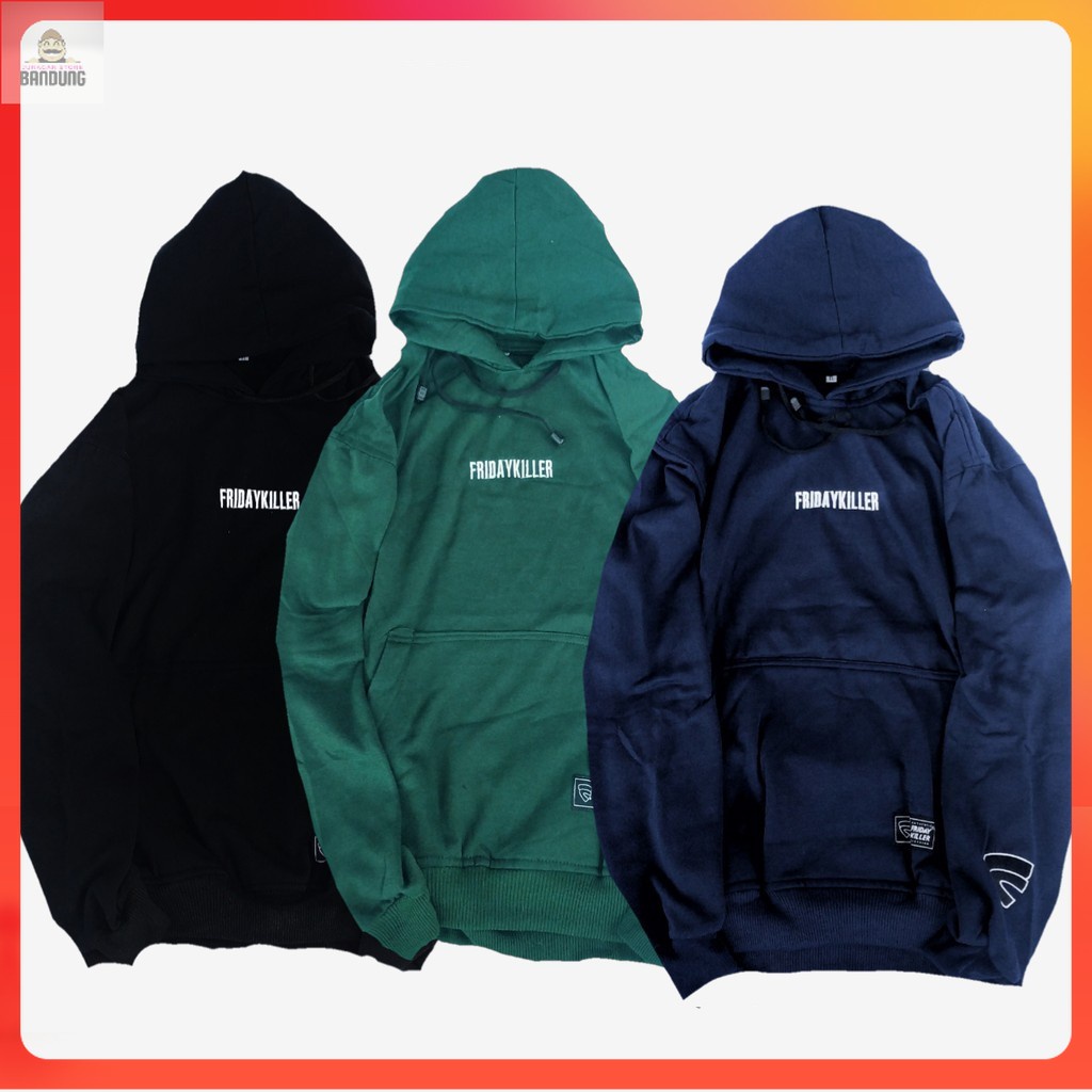 JAKET SWEATER HOODIE JUMPER BORDIR LOGO F KILLER L XL