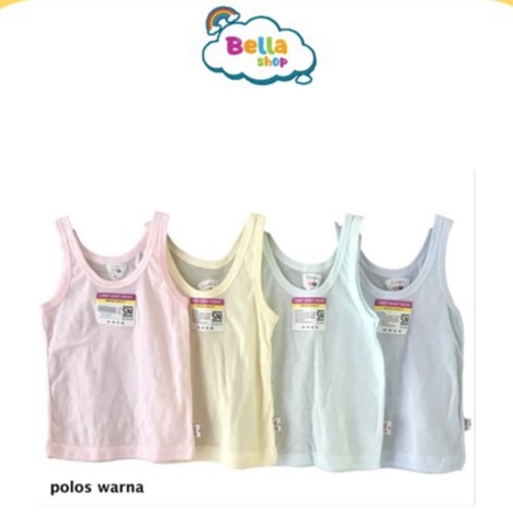 3 PCS LIBBY SINGLET POLOS WARNA KAOS DALAM ANAK WARNA POLOS-BELLA SHOP