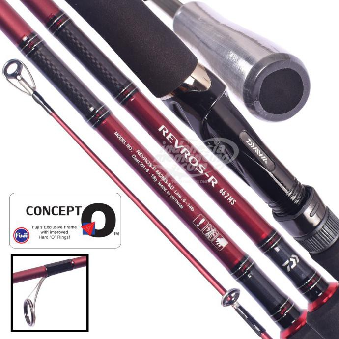 Joran Spinning Daiwa Revros 2018 662Ms - Indonesiamemancing