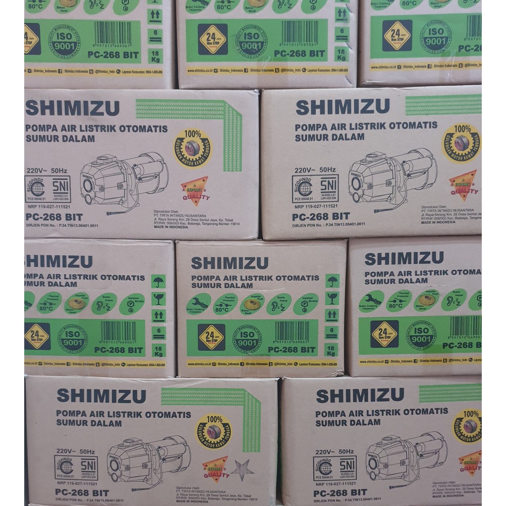 Pompa air Shimizu Jet Pump PC-268 BIT / PC 268 BIT / PC268 BIT (Tanpa tabung)