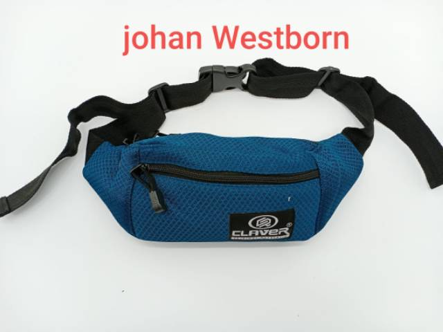 Tas Waist Bag Pria Cleaver rubber Mesh