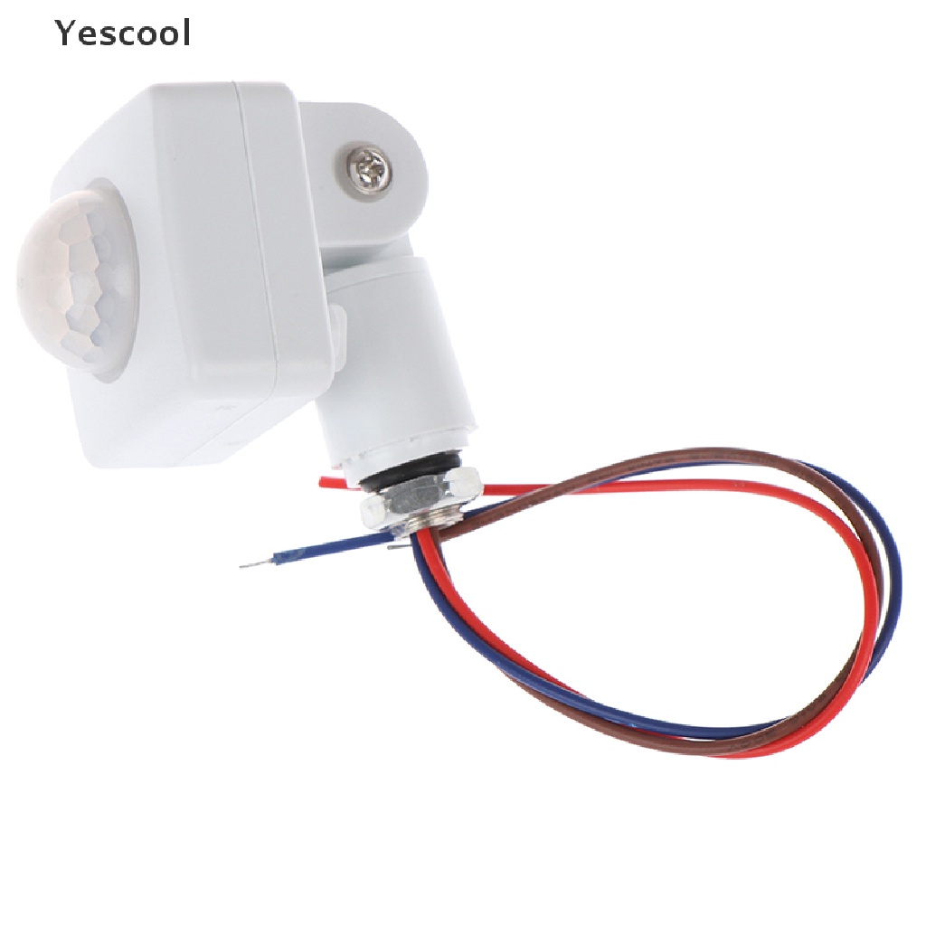 Yescool Saklar Sensor Gerak Tubuh Inframerah PIR Otomatis 220V