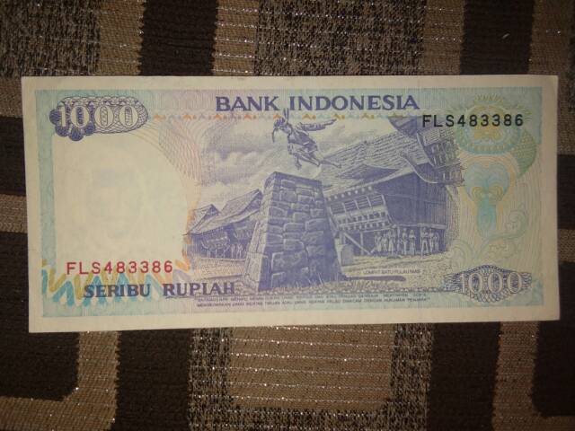 UANG KUNO UANG MAHAR 1000 LONCAT BATU 1992 Gress