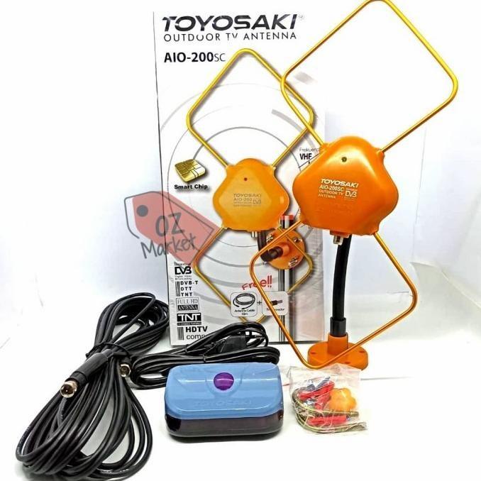 Antena Toyosaki AIO-200 Outdoor Dan Indoor plus Booster - Original,