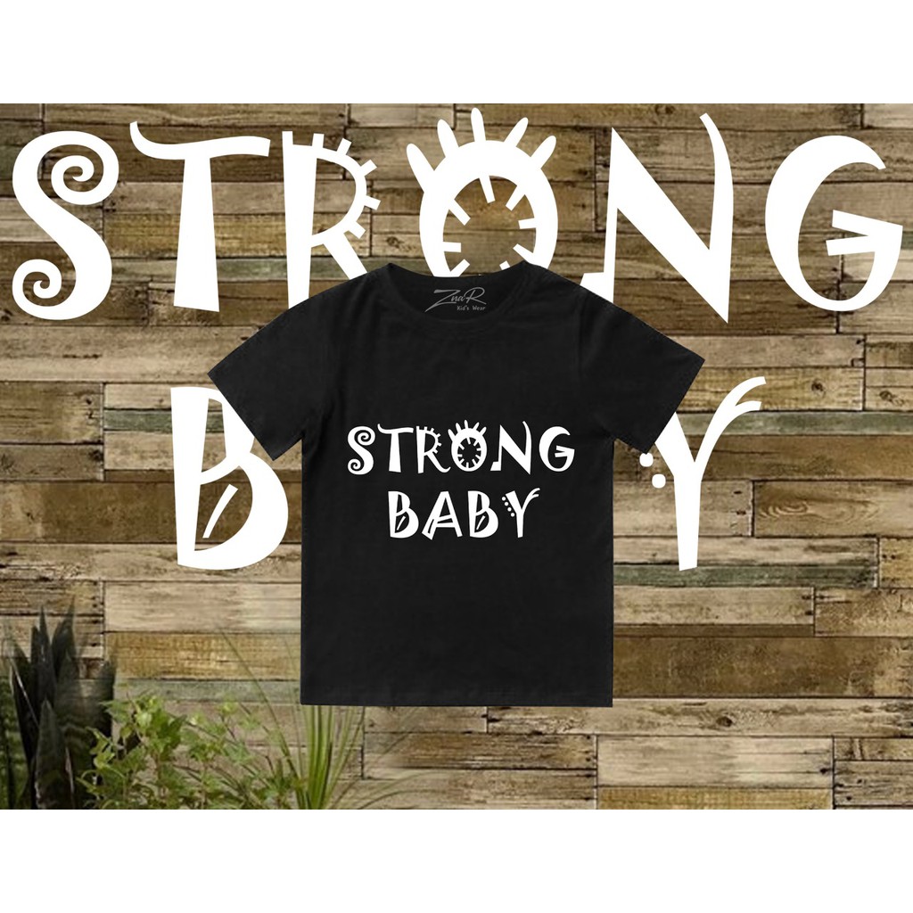 ZNAR - 12.12 baju kaos bayi - anak / anak-anak 0-5 tahun Strong Baby
