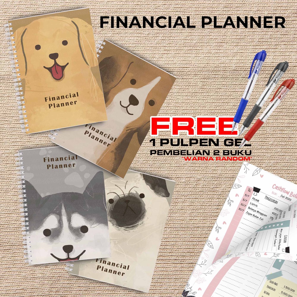 

Artomaringi Uang Planner / Financial Planner Beli 2 Buku Gratis Pen Gel Kode FP01E