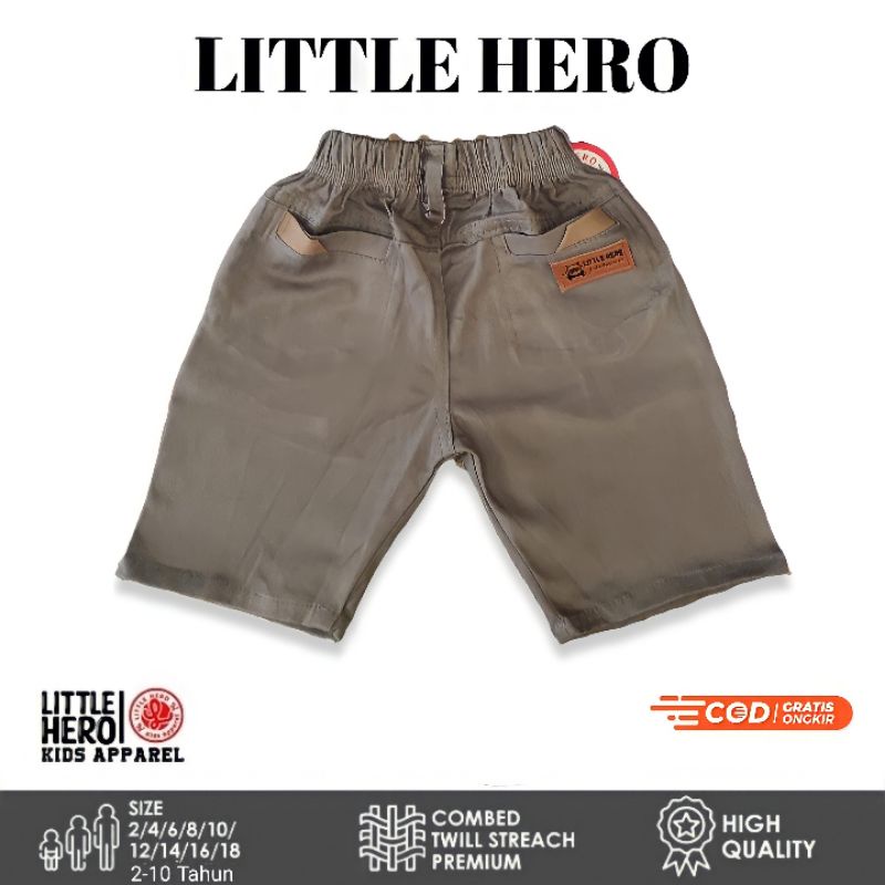 Celana Chino Chinos Pendek Anak Laki Laki Cowok Tanggung Remaja Little Hero Usia 2 3 4 5 6 7 8 9 10 Tahun