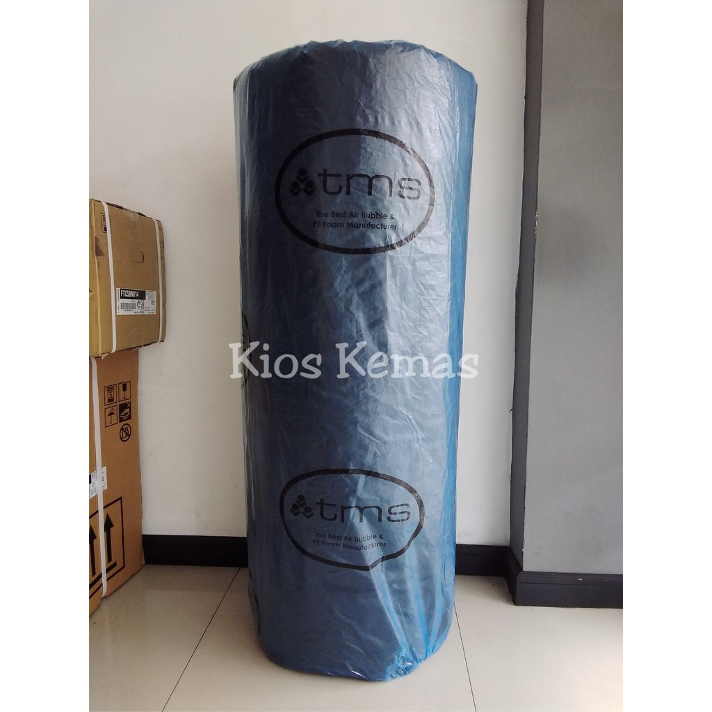 

Bubble Pack - Bubble Wrap 125cm x 50m Bungkus Biru - Hitam