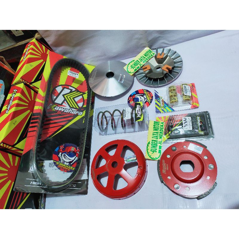 paketan Cvt kirian Kawahara untuk nmax Aerox Lexi paketan roler per cvt per ganda vanbelt pulley