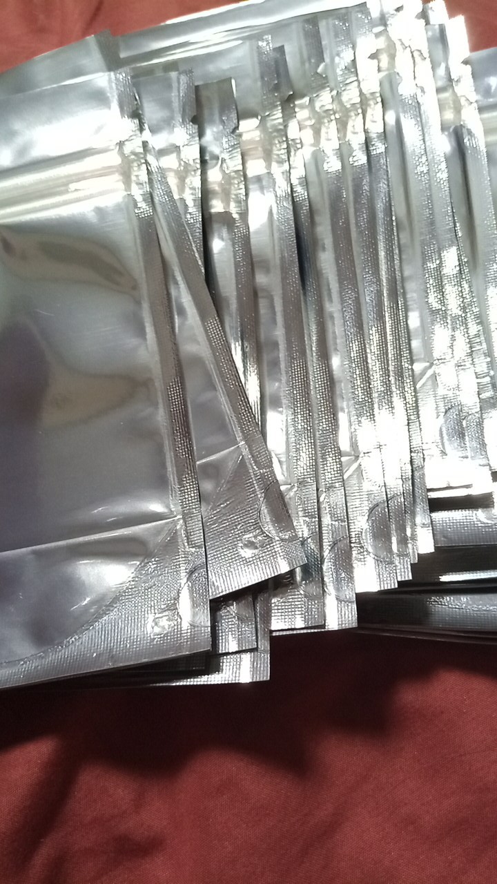 9x15 Cm Standing Pouch Transmetz Aluminium Full Foil Doff Bening +plastik Klip Ziplock/kemasan Snack