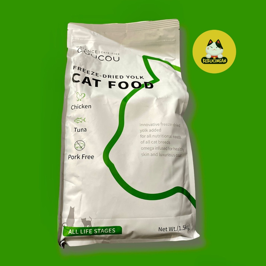 Makanan Kucing Premium COUCOU Cat Food All Stage/Kitten 1,5kg