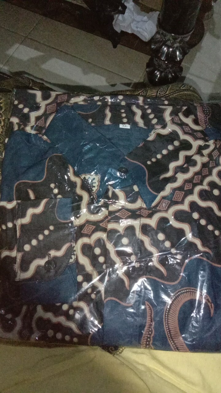 Bswart Hrb026 Kenongo Kemeja Batik Lengan Pendek Manggar Abu Kemeja Batik Pria