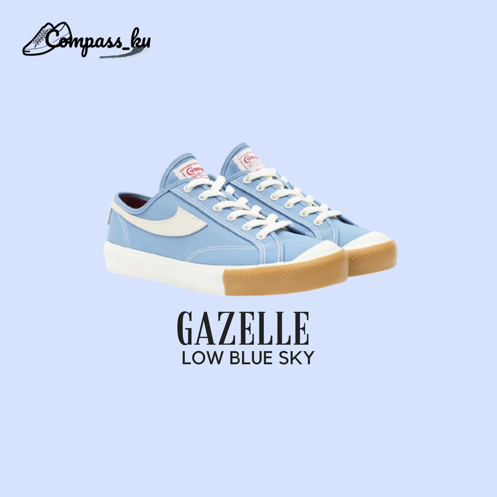Sepatu Compass Gazelle Low Blue Sky