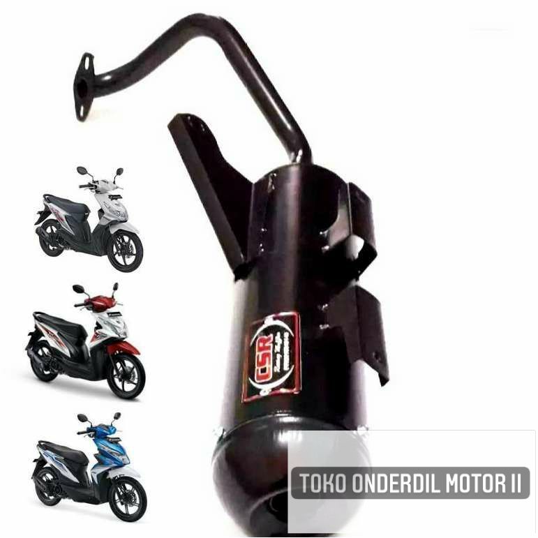Knalpot racing Bobokan Beat Fi injeksi Beat Karbu suara mber