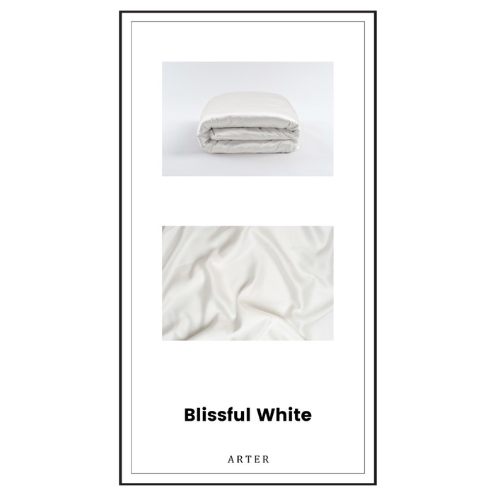 SELIMUT- ARTER BLANKET SET 8KG - SELIMUT BERAT - WEIGHTED BLANKET - BLISSFUL WHITE -SELIMUT.