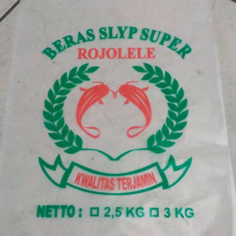 Plastik rojolele 2,5 kg/3 kg (100 Lembar)