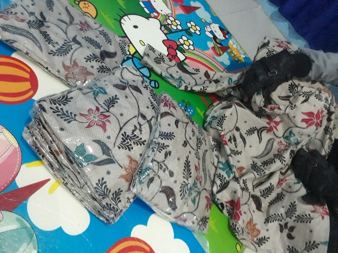 Gamis Batik Sriwedari Maxi Bumil/busui Katun Sogan Allsize Standar