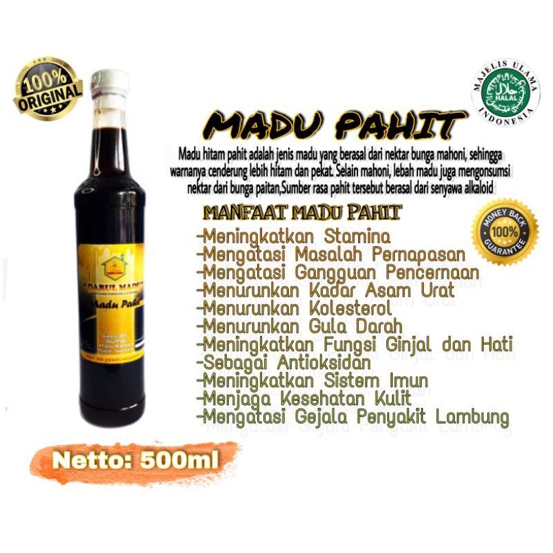 

MADU HITAM PAHIT 500mili