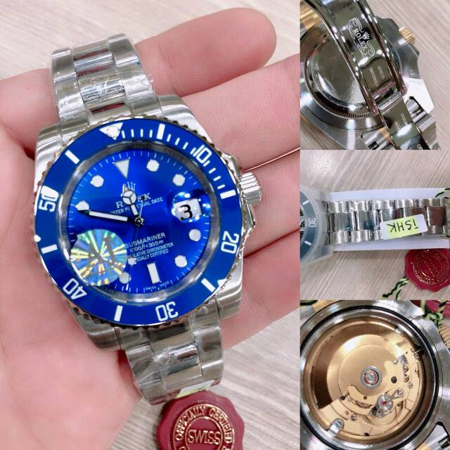 Jam Tangan Pria ROLEX SUBMARINER Automatic,Mesin Swiss,Stainless Stell