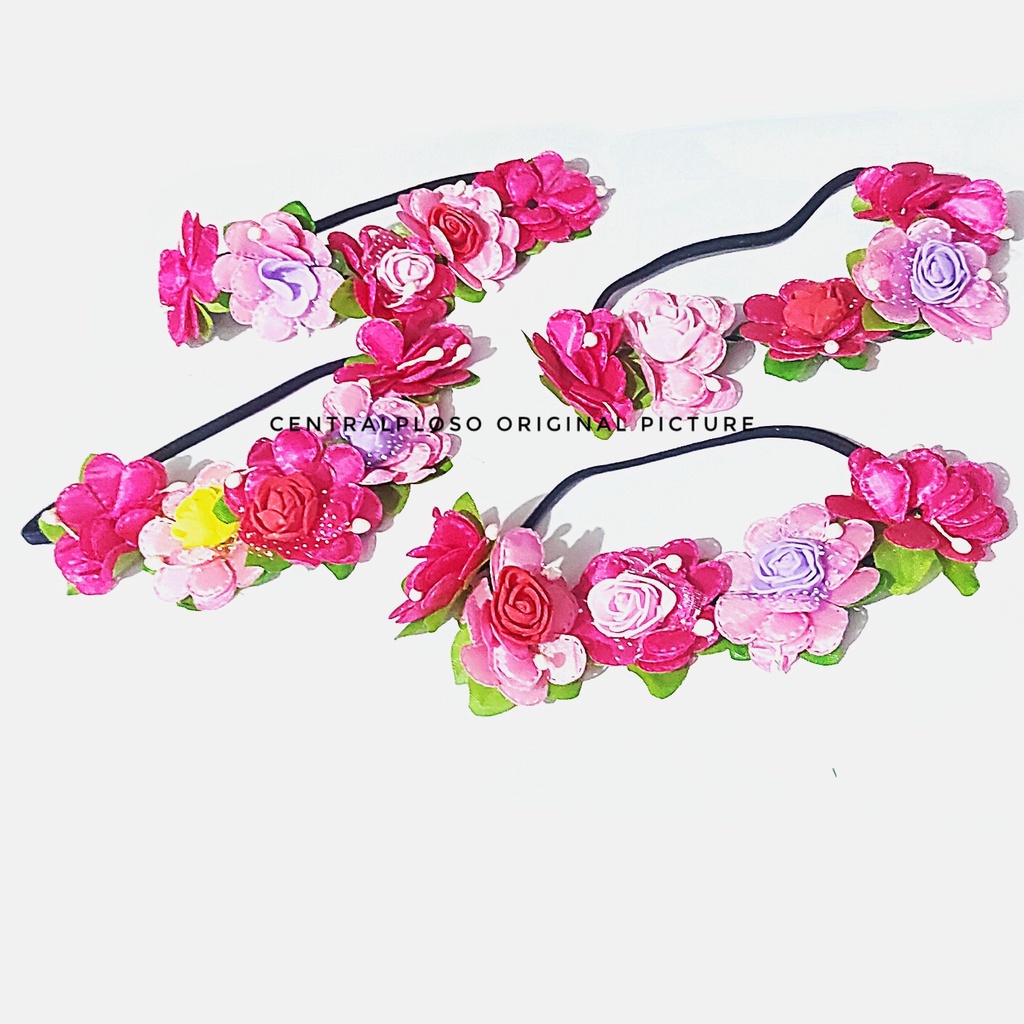 FLOWER crown / bandana bunga / bando bunga