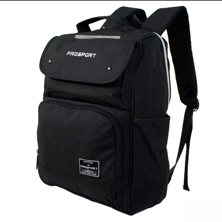 Prosport Tas Ransel Pria dan Wanita Tas Punggung Backpack Original - Black