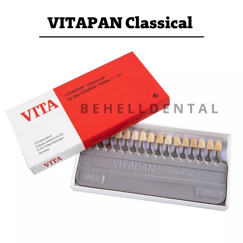 VITAPAN VITA CLASSIC DENTAL SHADE GUIDE // VITA PAN CLASSICAL Alat Pengukur Acuan Warna Gigi Bleaching dan Veneer