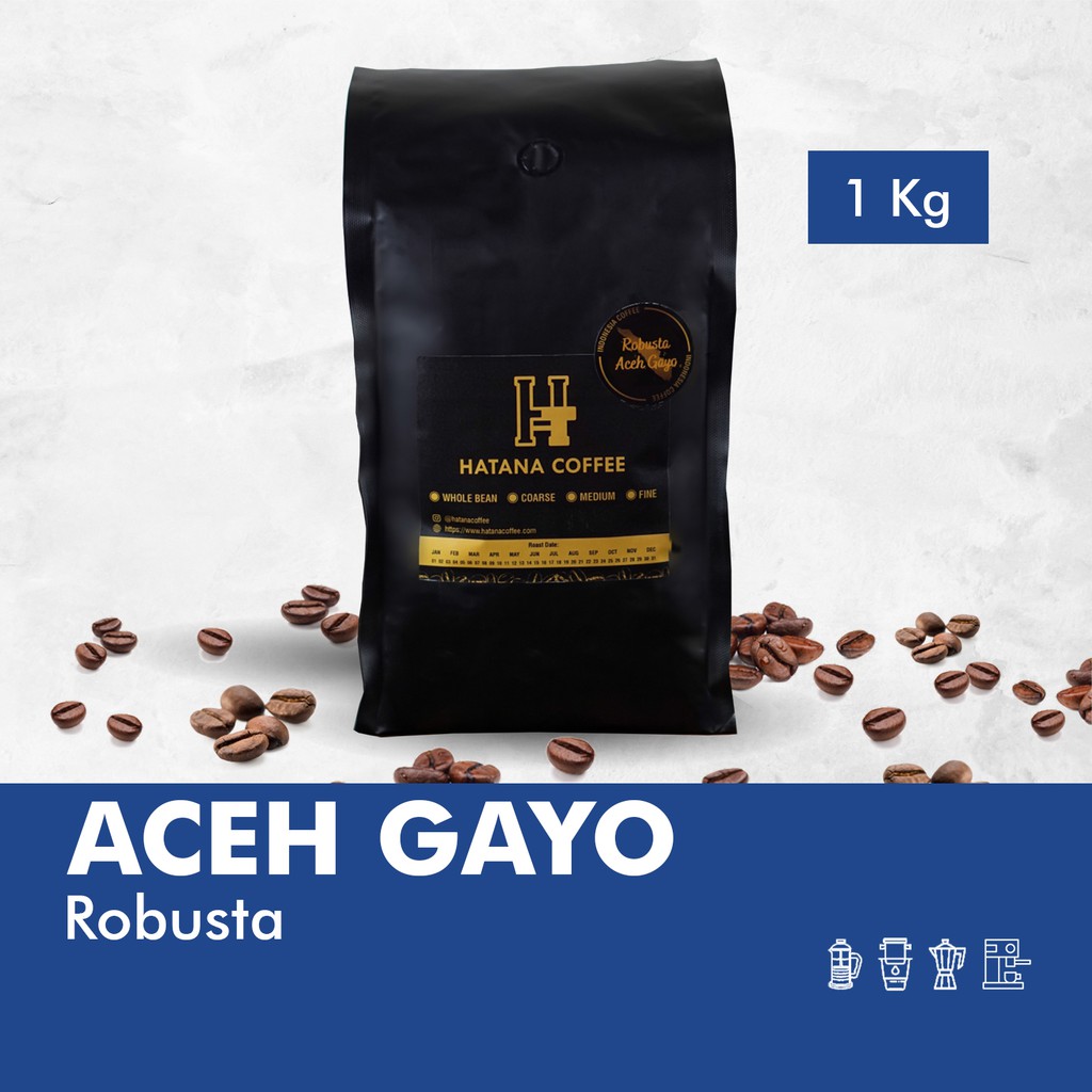 

Kopi Robusta Aceh Gayo - Roasted Bean - 1 KG
