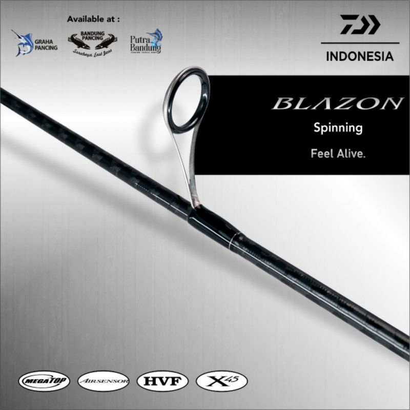 Joran Daiwa Blazon Spinning dan Bait Casting