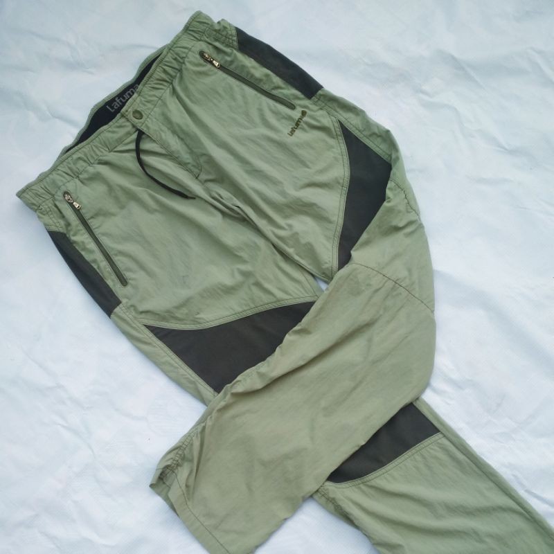celana gunung Second LAFUMA celana outdoor quickdry panjang pria / wanita , Size 32
