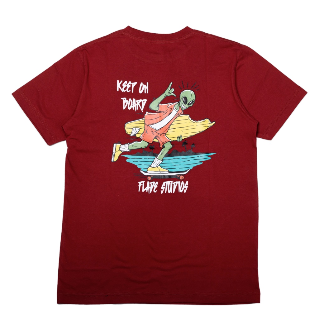 

ID FLADE STUDIOS - FLADE T-SHIRT - BOARDING - KAOS MAROON
