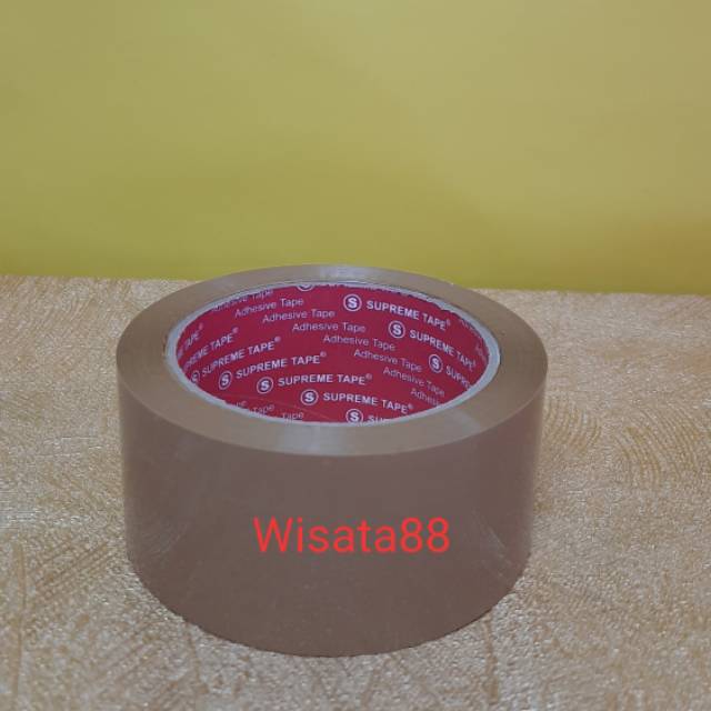 

LAKBAN COKLAT SUPREME 90 YARD LEBAR 2 CM / 48 MM PALING MURAH