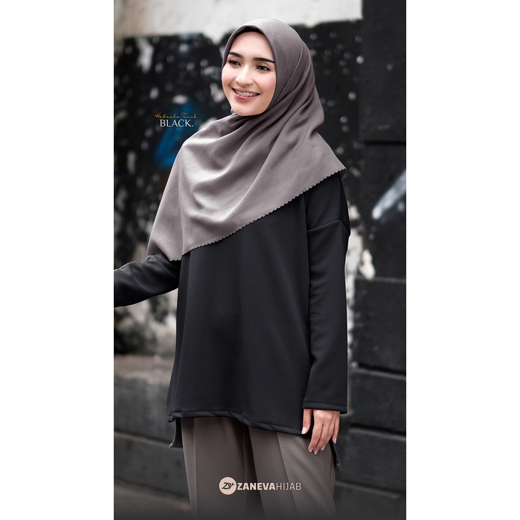 Habeeba Tunic l Knit Premium l Atasan Wanita