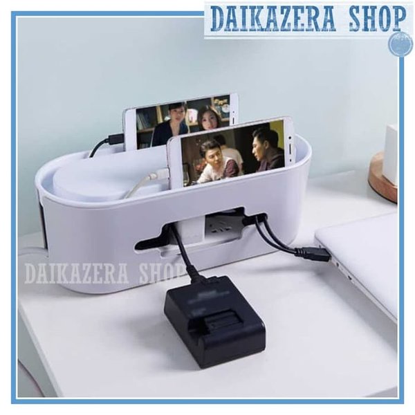 

Stok Terakhir Kotak Organizer Kabel Charger Wire Cable Management Box Berkualitas