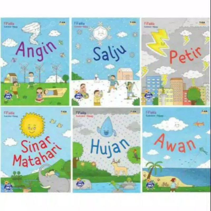 Seri Cerita Cuaca Tiga Ananda Hujan Salju Angin Awan Sinar Matahari Petir
