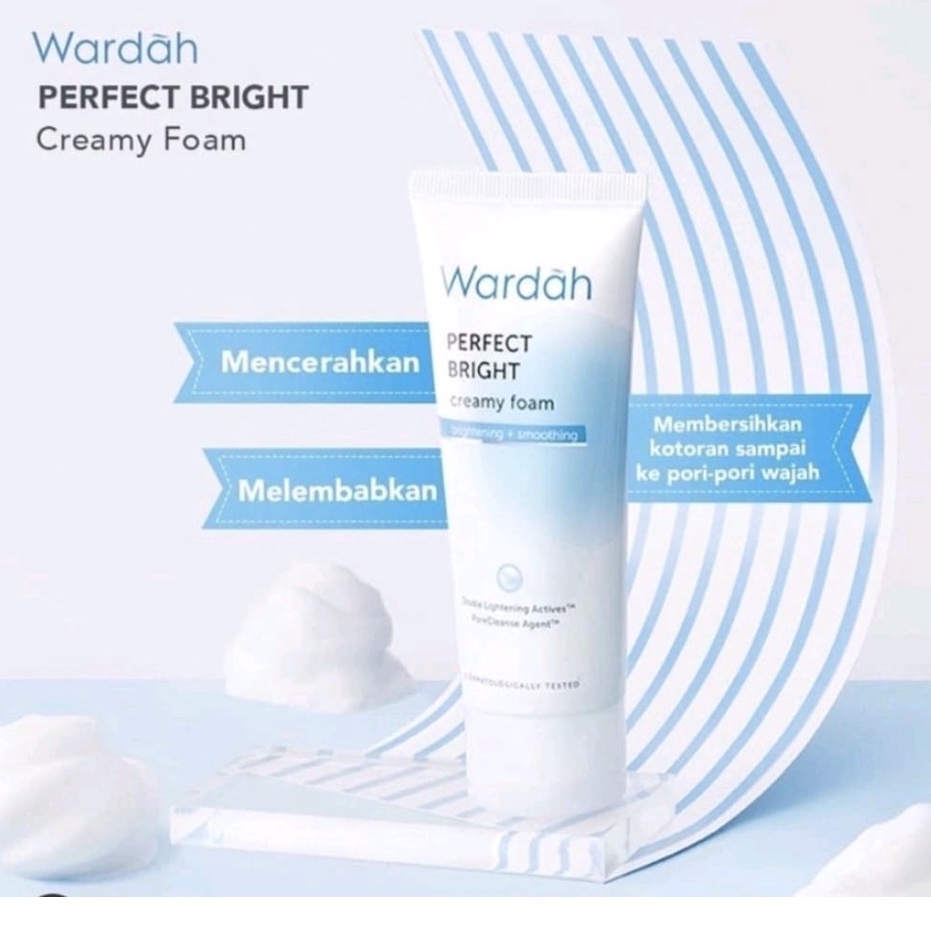 Wardah Perfect Bright Creamy Foam Brightening + Smoothing 20ml (SACHET)