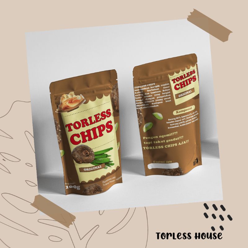 

Torless Chips : Keripik rendah kalori berbahan dasar suweg dan lamtoro rasa ORIGINAL