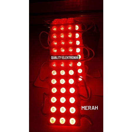 LED 6 MATA BULAT 3x2 KOTAK 12volt RED GREEN BLUE COOL WHITE
