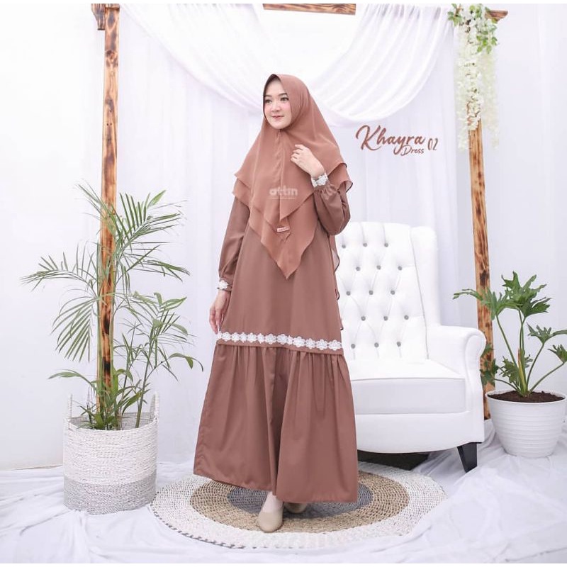 KHAYRA SYARI PLUS KHIMAR CERUTY UKURAN M - L - XL - XXL - XXXL - 4XL GAMIS SYARI BUSUI POLOS MURAH TERBARU MAXI DRESS JUMBO GAMIS KEKINIAN SYAR'I GAMIS BERKUALITAS BAJU GAMIS PESTA KONDANGAN SET JILBAB 2 LAYER ABAYA PREMIUM GAMIS JUMBO SERAGAM UMROH HAJI