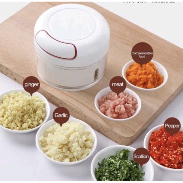 (MAINANKYU) MINI FOOD CHOPPER Mini Speedy Chopper Blender Tangan Pemotong Daging Bawang dapur