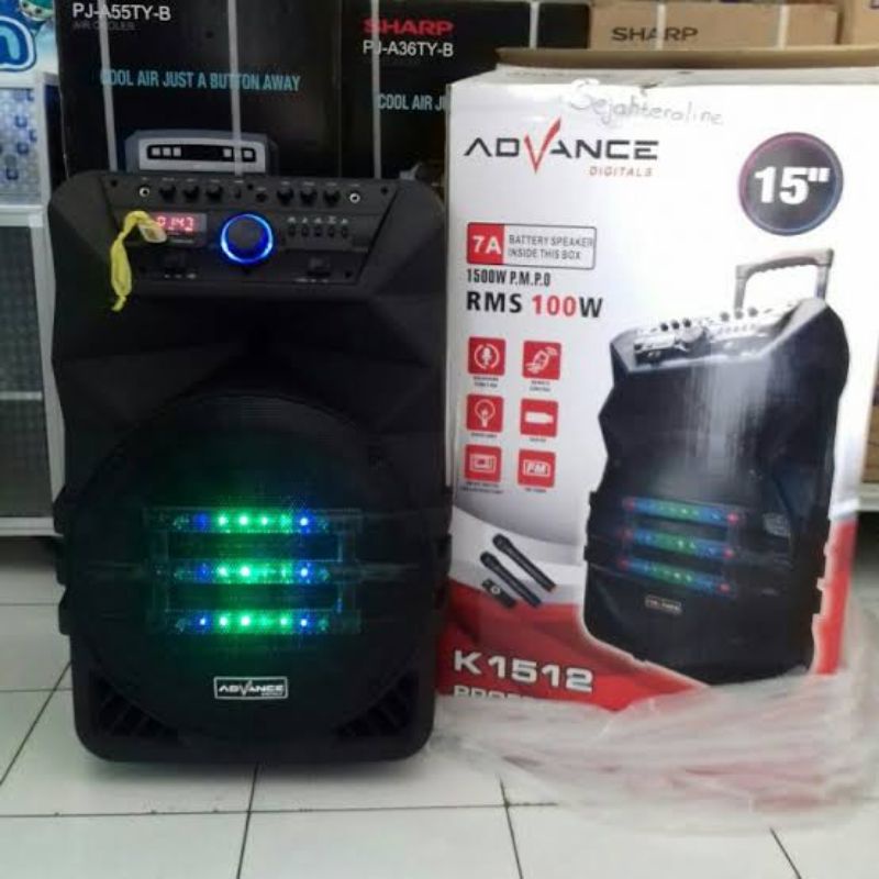 SPEAKER PORTABLE ADVANCE 15INCH K1512