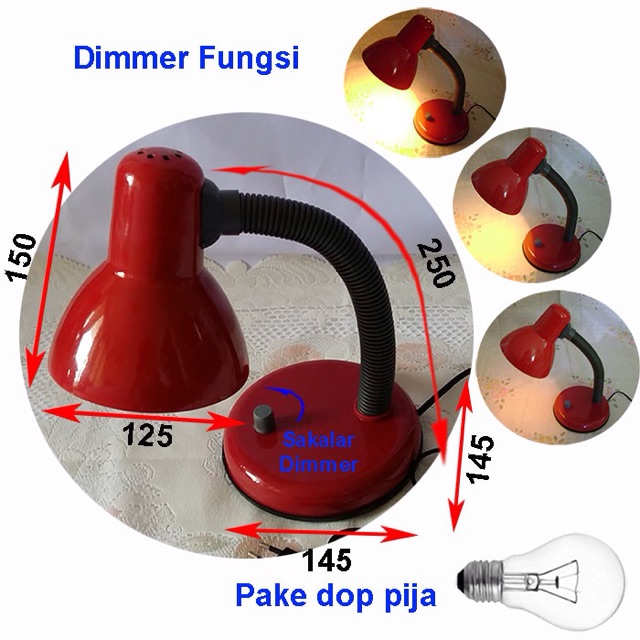 Lampu Meja Belajar Dimmer 203D