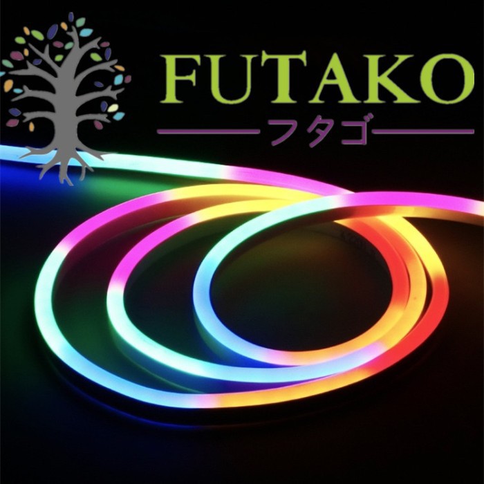 FUTAKO RGB Lampu LED Neon Flex RGB 220V Flexible Sign Full Warna 5 METER