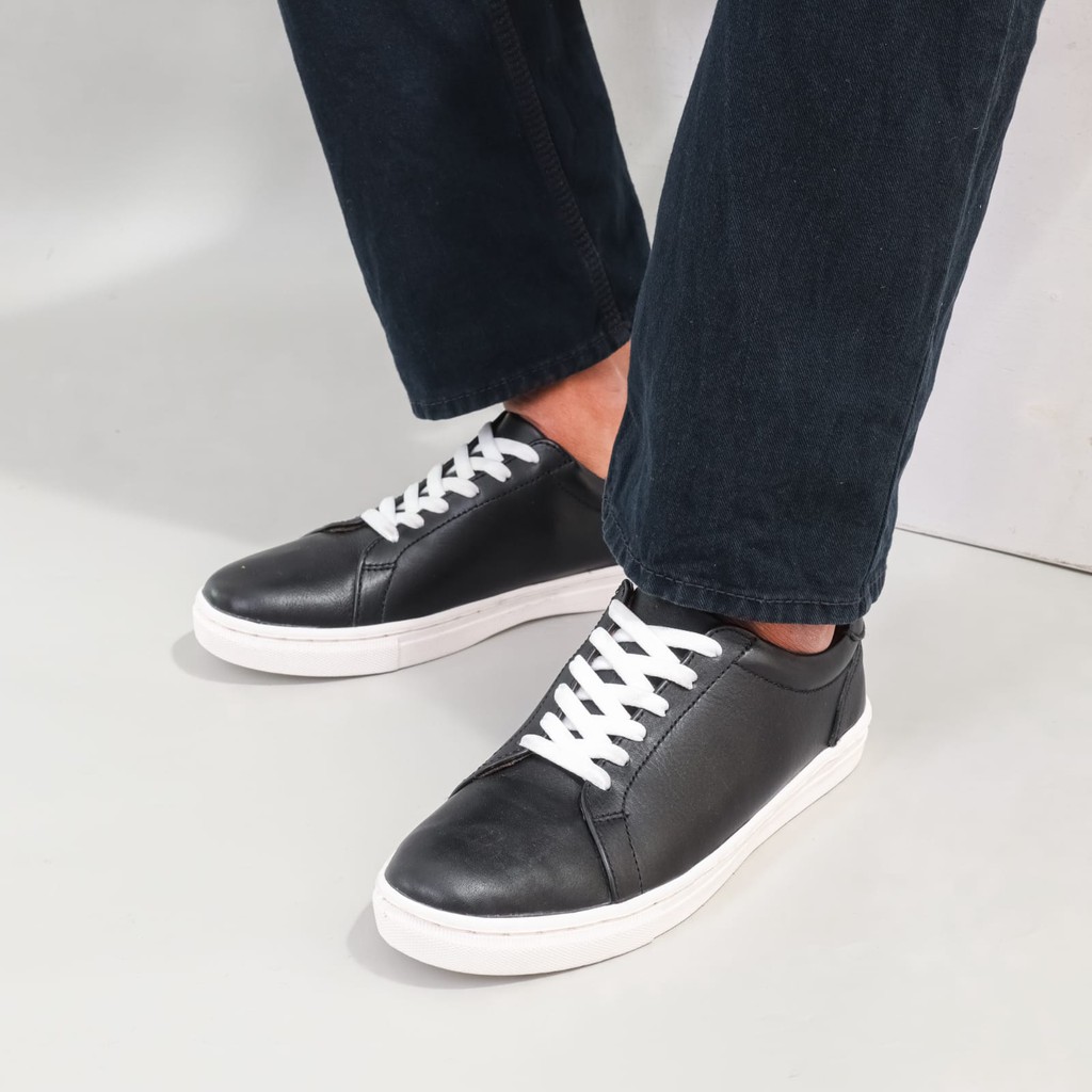 Sepatu Kulit  RHINOS Sneakers Casual sepatu fashion elegan pria laki laki kulit asli HAHA Leather