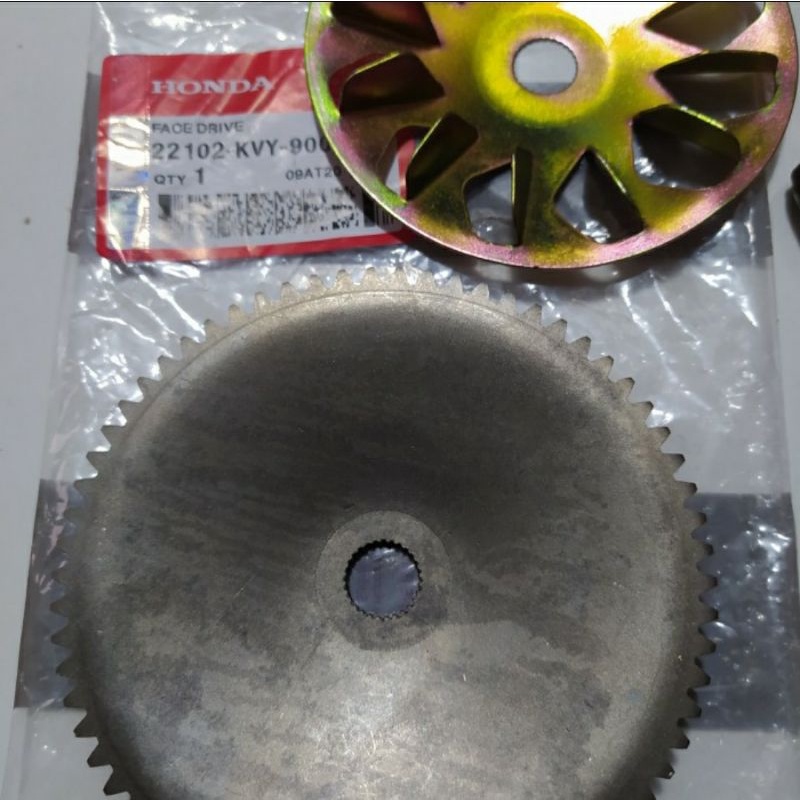 gear stater/kipas pully depan beat spacy scoopy (kvy)