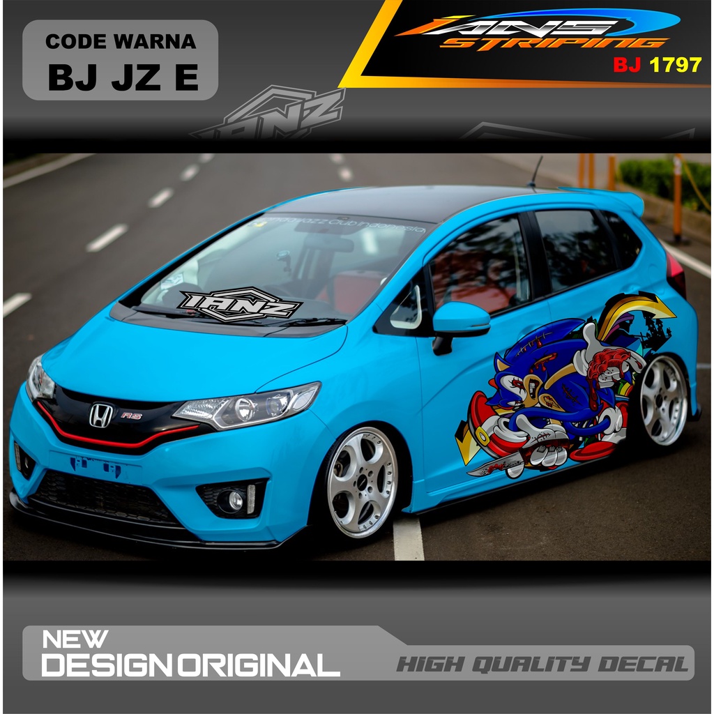 STICKER DECAL MOBIL HONDA JAZZ MOBIL AGYA AYLA AVANZA DLL / STIKER VARIASI MOBIL / DECAL STIKER MOBIL