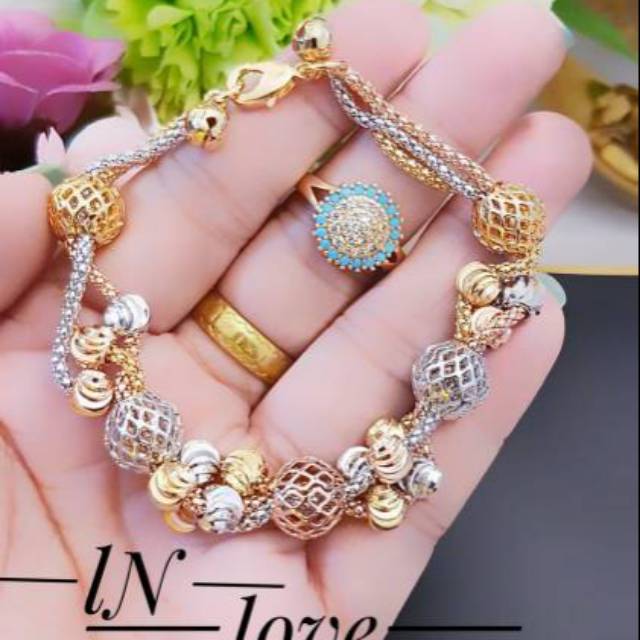 Xuping set perhiasan lapis emas 24k 1803