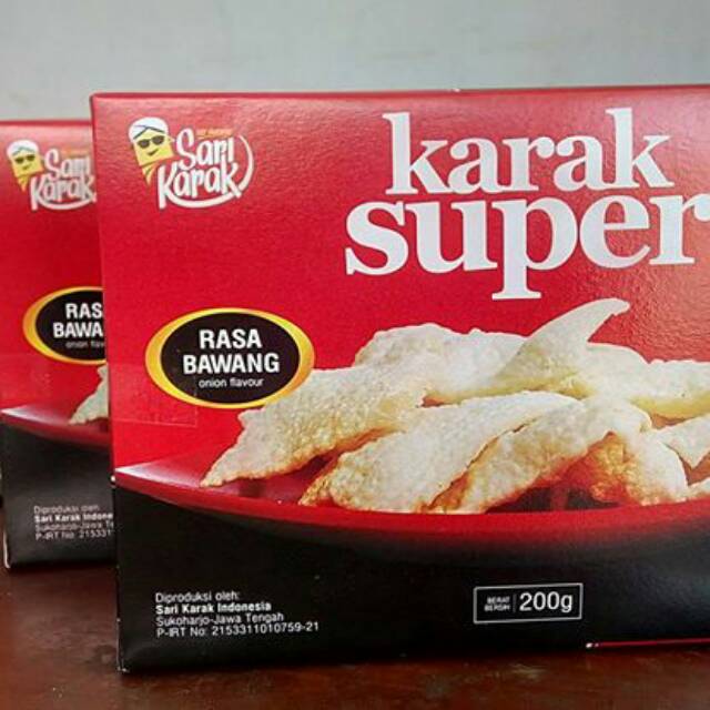 Karak/keripik nasi/keripik gendar/keripik puli mentah rasa bawang