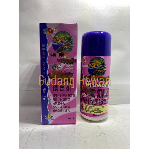 OCEANFREE STABILIZER - OBAT BIUS IKAN ARWANA - 150 ML