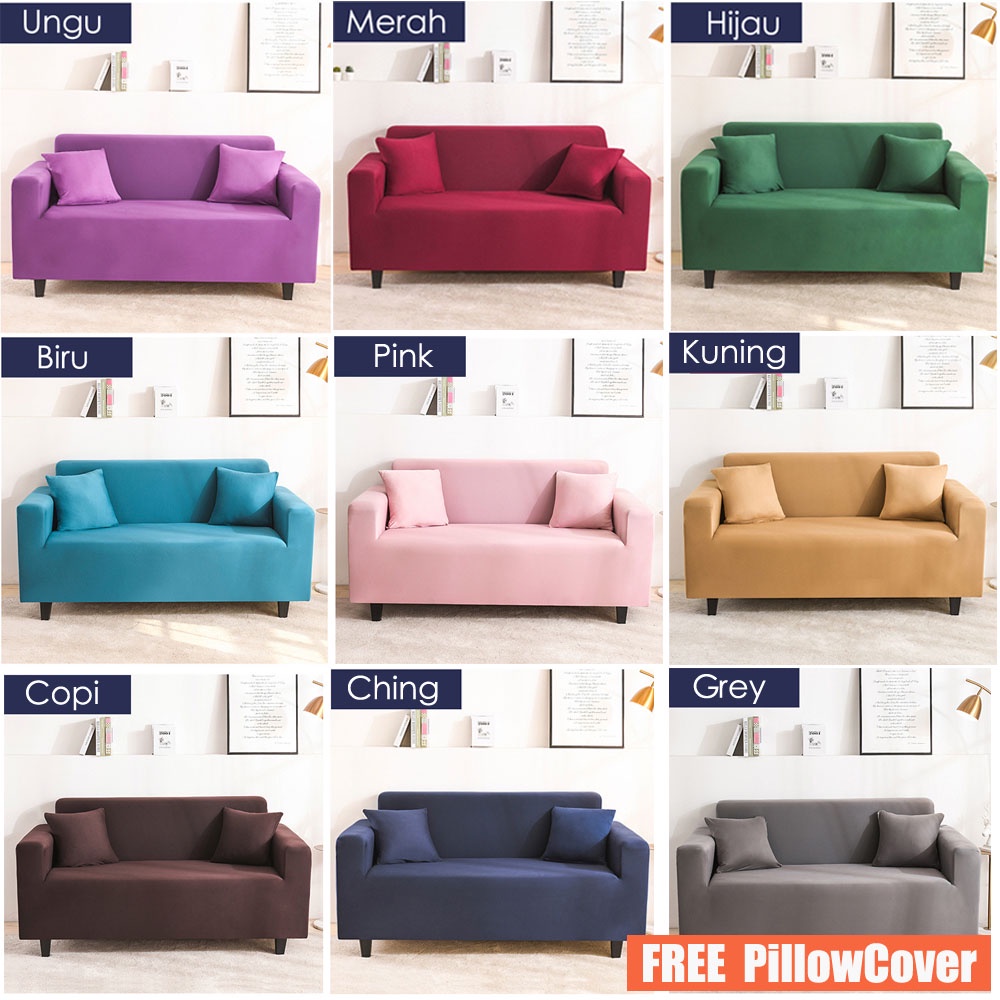 sarung sofa cover 1 seater 2 seater 3 seater s1 elastis elastic motif 1seater 2seater 3seater