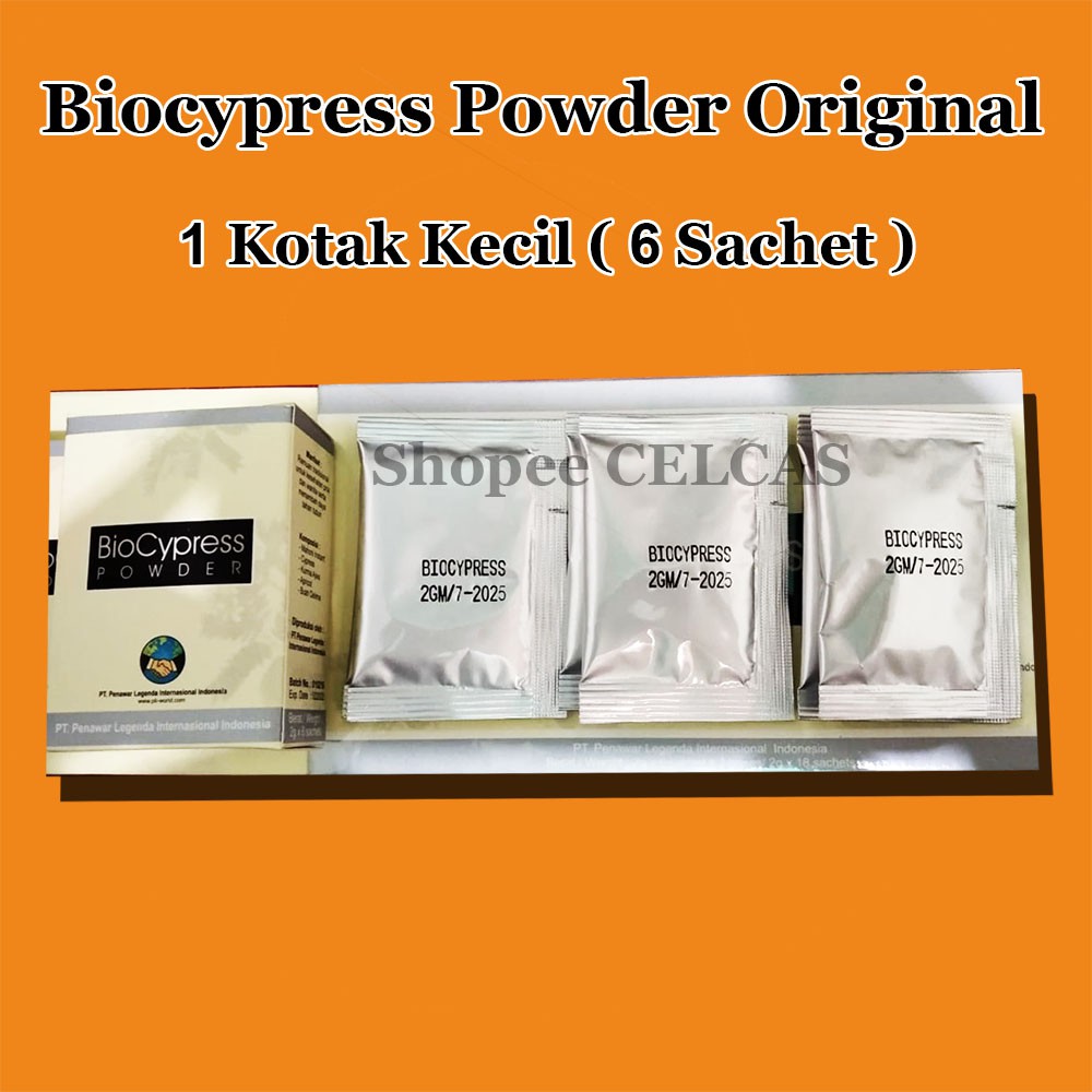1 Kotak Kecil Biocypress Powder Serbuk Original Untuk Sendi Dan Syaraf
